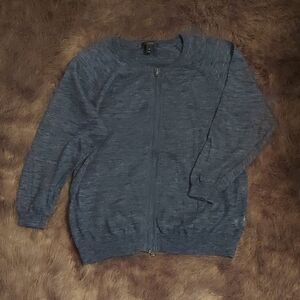 🦋 3/$30 J. Crew linen blend bomber sweater